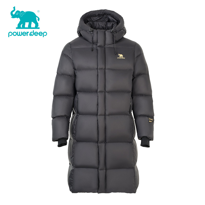 powerdeep中性款长款羽绒服